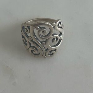 James Avery open sorrento ring sterling silver